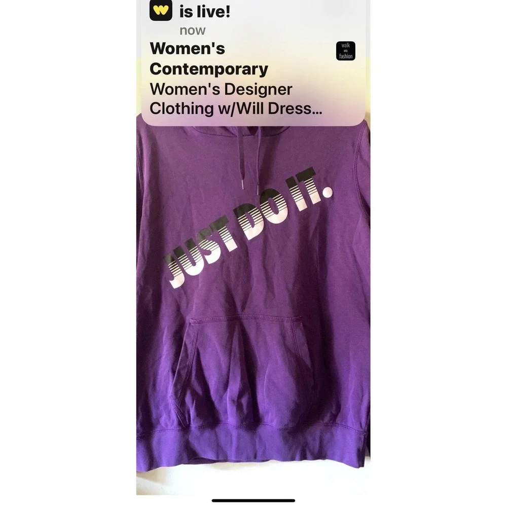 Nike Women's XL Purple Lightweight Hoodie 